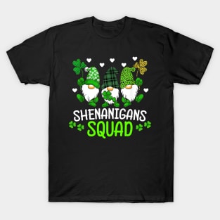 Shenanigans Squad St Patricks Day Gnomes Green Proud Irish T-Shirt